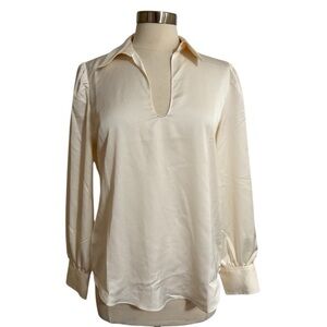 J. Crew Blouse Cream Size Medium